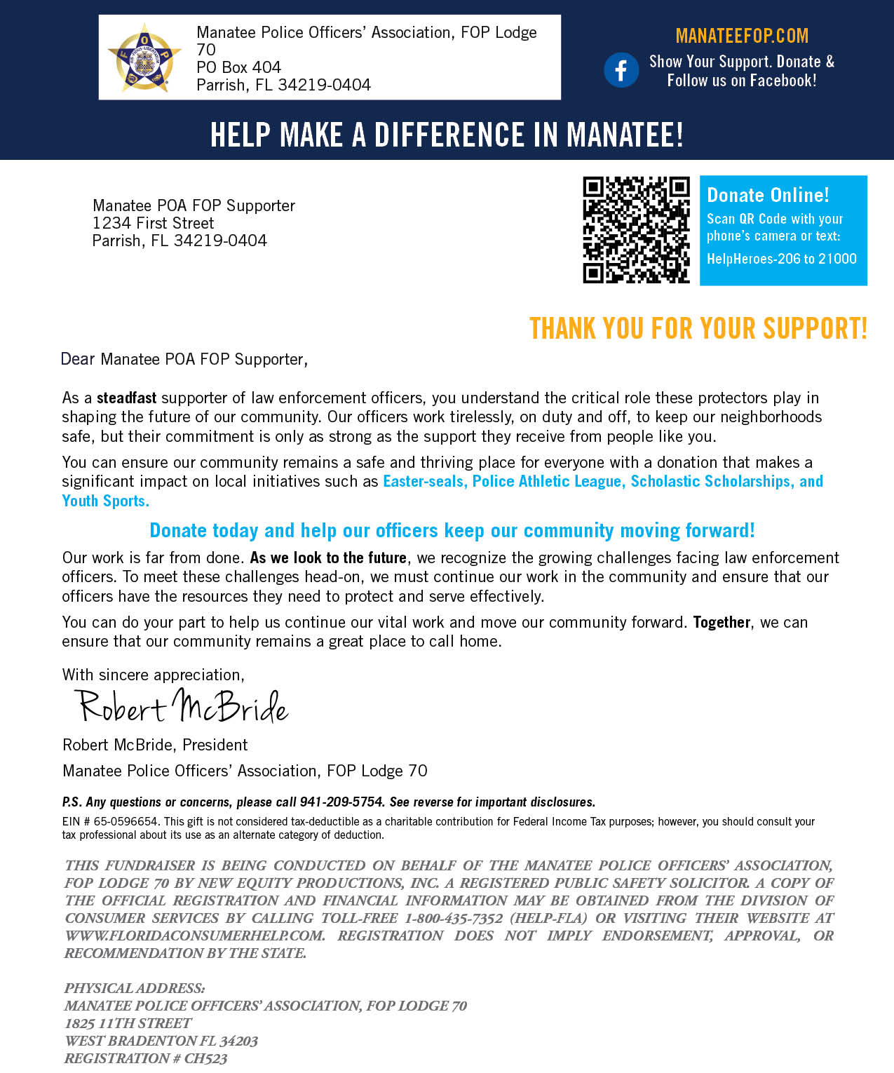 Donation Letter